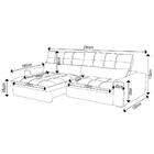 Sofá Retrátil Reclinável 4 Lugares 290cm Damy F05 Veludo Marr