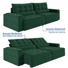 Sofá Retrátil Reclinável 4 Lugares 290cm Porta Copos E Usb Em