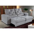 Sofá Retrátil Reclinável 5 Lugares 270cm Suede Super Pillow T