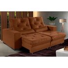 Sofá Retrátil Reclinável 5 Lugares 270cm Suede Super Pillow T
