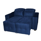 Sofá Retrátil Reclinável Alfa 2 Lugares Azul – Ws Estofados