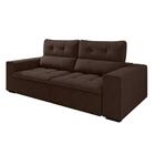 Sofá Retrátil Reclinável Bi-partido Suede 3 Lugares 2,10m Par