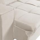 Sofá Retrátil Reclinável Cancún 2,50 Marfin Premium Veludo Im