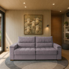 Sofá Retrátil Reclinável Casal 2 Lugares 2 50m California Vel