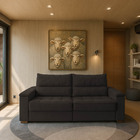 Sofá Retrátil Reclinável Casal 2 Lugares 2 90m California Vel