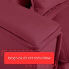 Sofá Retrátil Reclinável Com Porta Copos 210cm Istambul Yesca