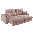 Sofá Retrátil Reclinável Com Porta Copos 210cm Istambul Yesca