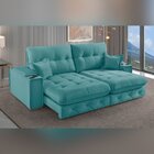 Sofá Retrátil Reclinável Com Porta Copos 230cm Istambul Yesca