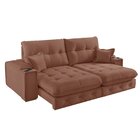 Sofá Retrátil Reclinável Com Porta Copos E Usb 190cm Istambul