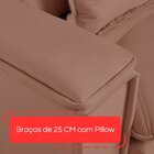 Sofá Retrátil Reclinável Com Porta Copos E Usb 190cm Istambul