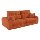 Sofá Retrátil Reclinável Com Porta Copos E Usb 210cm Istambul