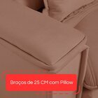 Sofá Retrátil Reclinável Com Porta Copos E Usb 210cm Istambul