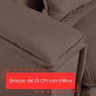 Sofá Retrátil Reclinável Com Porta Copos E Usb 230cm Istambul