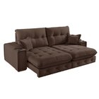 Sofá Retrátil Reclinável Com Porta Copos E Usb 230cm Istambul