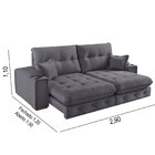 Sofá Retrátil Reclinável Com Porta Copos E Usb 290cm Istambul