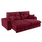 Sofá Retrátil Reclinável Com Usb 190cm Istambul Yescasa Bordô