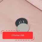 Sofá Retrátil Reclinável Com Usb 190cm Istambul Yescasa Nude