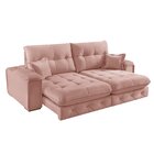 Sofá Retrátil Reclinável Com Usb 190cm Istambul Yescasa Nude