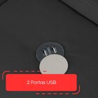 Sofá Retrátil Reclinável Com Usb 190cm Istambul Yescasa Preto