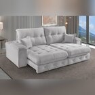 Sofá Retrátil Reclinável Com Usb 210cm Istambul Yescasa Cinza