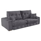 Sofá Retrátil Reclinável Com Usb 210cm Istambul Yescasa Cinza