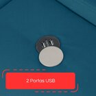 Sofá Retrátil Reclinável Com Usb 230cm Istambul Yescasa Azul