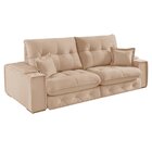 Sofá Retrátil Reclinável Com Usb 250cm Istambul Yescasa Bege