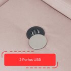 Sofá Retrátil Reclinável Com Usb 290cm Istambul Yescasa Rose