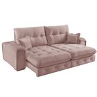 Sofá Retrátil Reclinável Com Usb 290cm Istambul Yescasa Rose