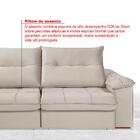 Sofá Retrátil Reclinável Dallas 2 Lugares Areia Império