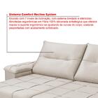 Sofá Retrátil Reclinável Dallas 2 Lugares Areia Império