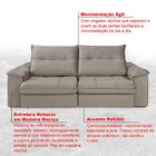 Sofá Retrátil Reclinável Dallas 2 Lugares Chocolate Império