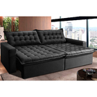 Sofá Retrátil Reclinável E Cama 2,75m Cama Inbox Flex Suede V