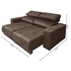 Sofá Retrátil Reclinável Istambul Mamflex Marrom