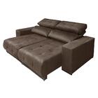 Sofá Retrátil Reclinável Istambul Mamflex Marrom