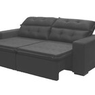 Sofá Retrátil/reclinável Madri - Rr Divano - Preto - 2.10m
