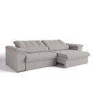 Sofá Retrátil Reclinável Majestoso 250m Palha