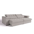 Sofá Retrátil Reclinável Majestoso 250m Palha