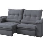 Sofá Retrátil Reclinável Molas Ensacadas Chicago 230 Cm Velud