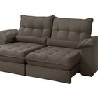 Sofá Retrátil Reclinável Molas Ensacadas Chicago 270 Cm Marrom