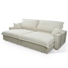 Sofá Retrátil Reclinável Nairobi 3,00m Bege Bouclê - King Hou