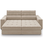 Sofá Retrátil Reclinável Para Sala De Estar Living 218cm Clar