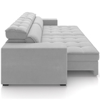 Sofá Retrátil Reclinável Para Sala De Estar Living 246cm Clar