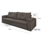 Sofá Retrátil Reclinável Sala De Estar 3 Lugares 230cm Tico S