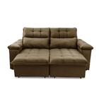 Sofá Retrátil/reclinável Verona 1,50m Suede Velut Bege C/ Mol