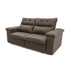 Sofá Retrátil/reclinável Verona 1,80m Suede Velut Tabaco C/ M