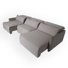 Sofá Retrátril 3 Lugares Linho Capri Bege