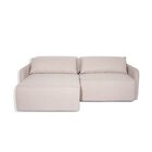 Sofá Retrátril 3 Lugares Linho Capri Bege