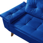 Sofa Retro Bariloche 2 Lugares Revestimento Courino Pes Em Ma