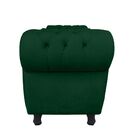 Sofá Retrô Com Baú Grécia Namoradeira Calçadeira Suede Verde